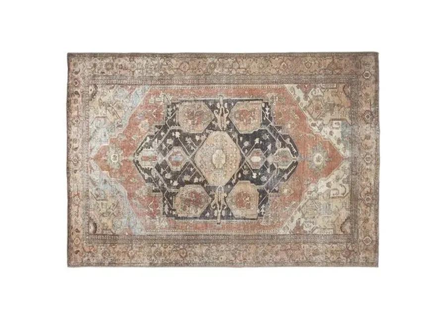 Parker Medallion Rug - Brown/Rust - Brown