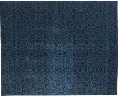 Mara Print Rug - Dark Blue - Blue