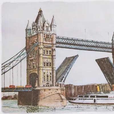 1970s Bernard Smith - Tower Bridge - Brown