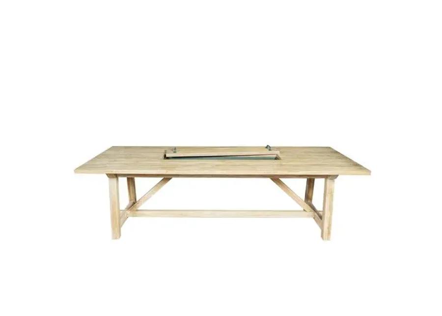 Harvest Teak Outdoor Table - Natural - Lauren Liess - Brown