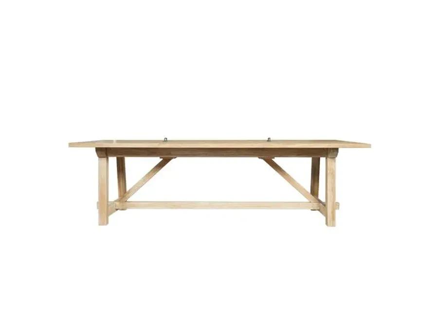 Harvest Teak Outdoor Table - Natural - Lauren Liess - Brown