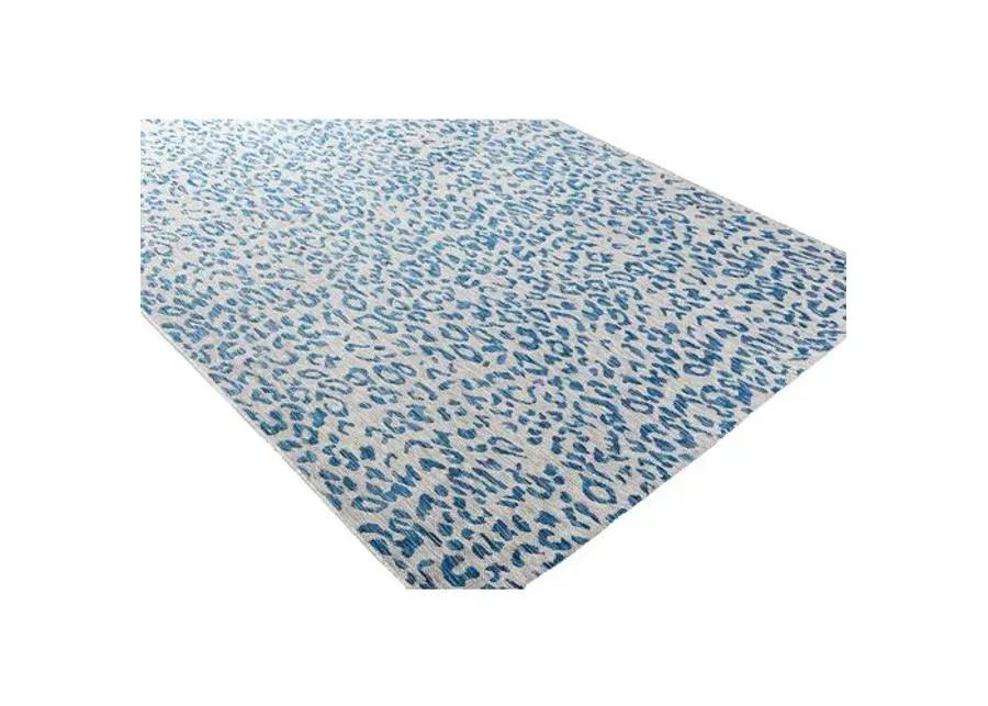 Persephone Outdoor Rug - Blue Gray - Blue