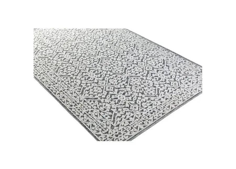 Hera Outdoor Rug - Medium Gray - Gray