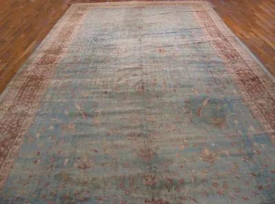 Indian Rug 19'4" x 10'0" - Blue - Blue