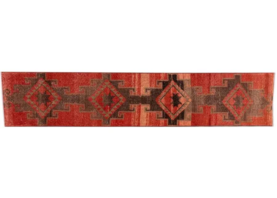 Vintage Anatolian Persian Wool Runner - Apadana - Red