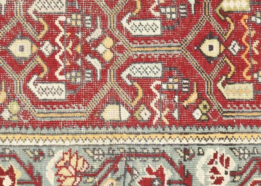 1960s Turkish Oushak Rug - 3' x 5'2" - Nalbandian - Red - Red