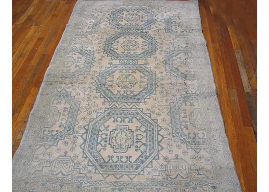 Indian Agra Rug 6'8" x 4'0" - Blue - Blue