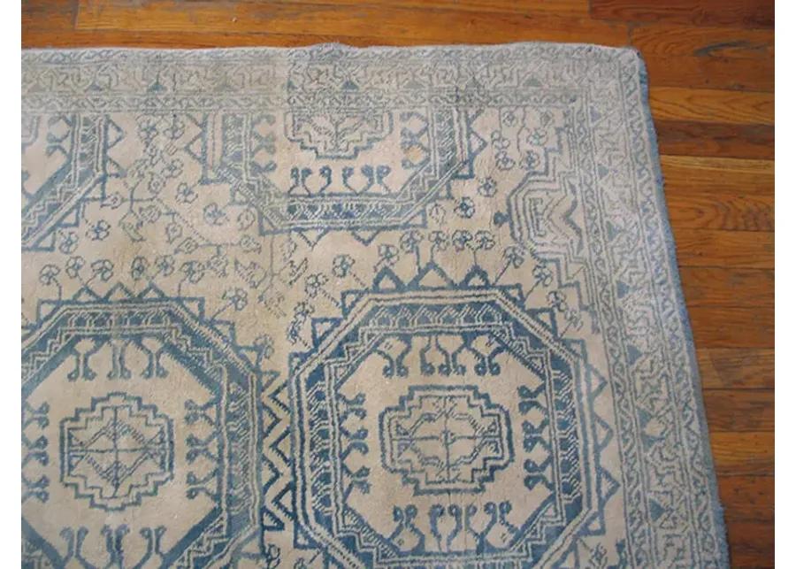 Indian Agra Rug 6'8" x 4'0" - Blue - Blue