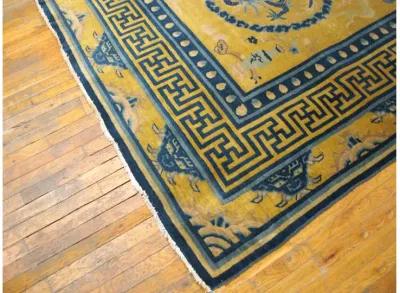 Chinese Peking Rug 10'10" x 14'10" - Gold - Gold