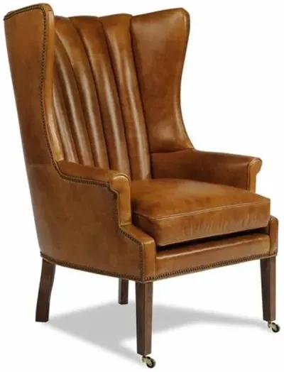 Lauren Liess - Philosopher Leather Wing Chair - Brown