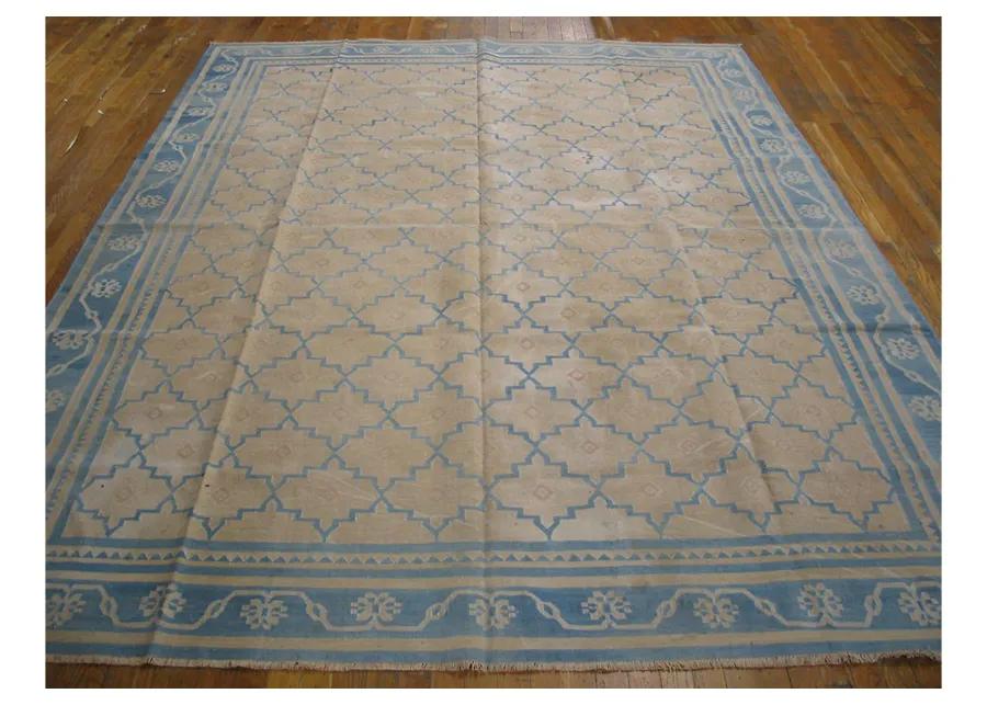 Indian Dhurrie Rug 8'0" x 10'0" - Beige - Beige