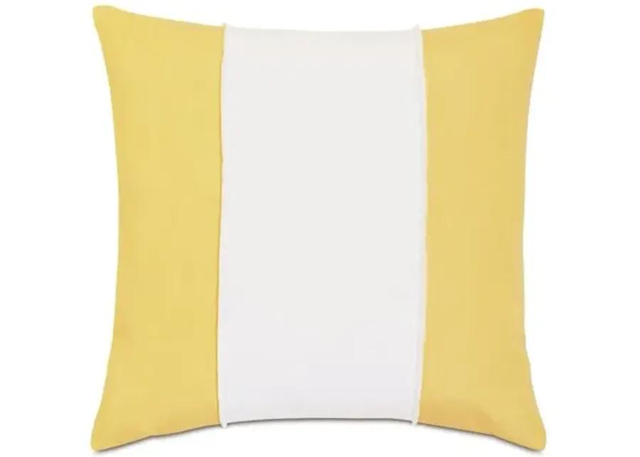 Zuri 20x20 Outdoor Pillow - Yellow/White