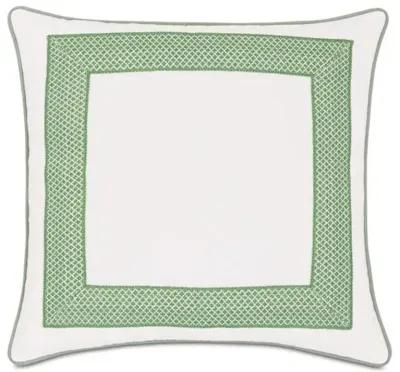 Willa 20x20 Outdoor Pillow - White/Celadon