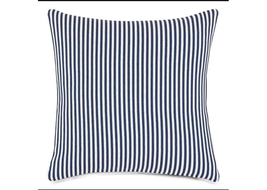 Ahoy 20x20 Outdoor Pillow - Navy/White