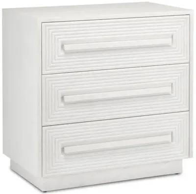 Morombe Chest - Cerused White - Currey & Company