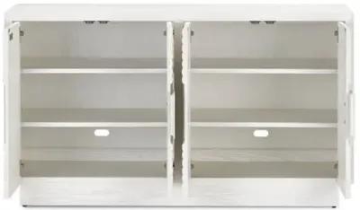 Morombe Cabinet - Cerused White - Currey & Company