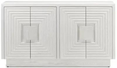 Morombe Cabinet - Cerused White - Currey & Company