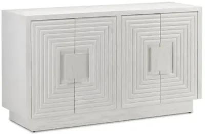 Morombe Cabinet - Cerused White - Currey & Company