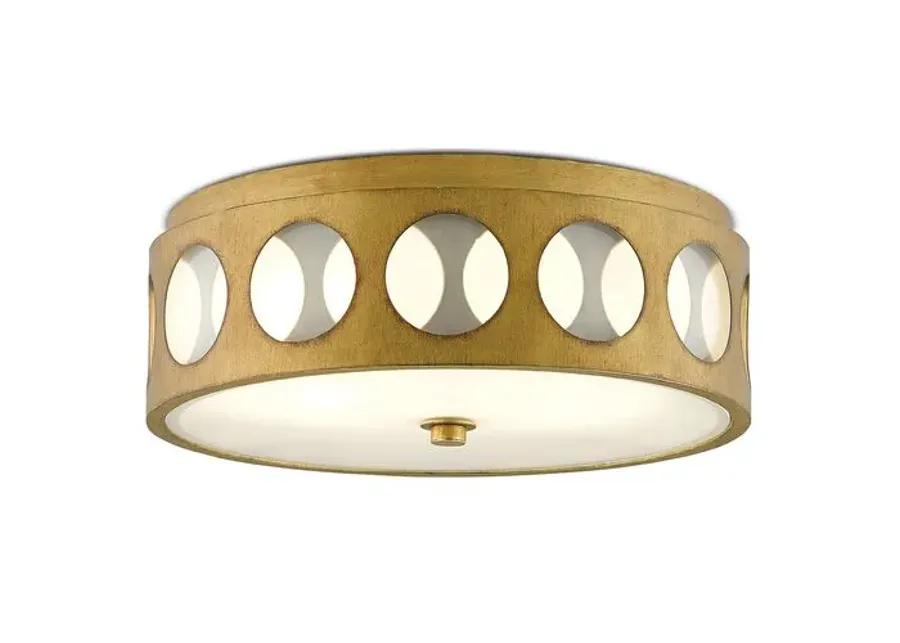 Go-Go Flush Mount - Brass - Currey & Company - Gold