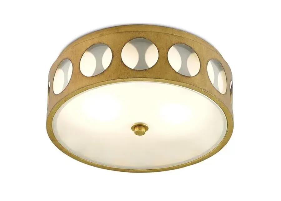 Go-Go Flush Mount - Brass - Currey & Company - Gold