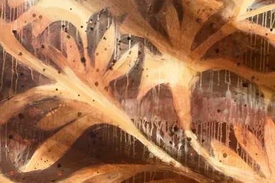 Large Autumnal Abstract - McNaught Fine Art - Brown