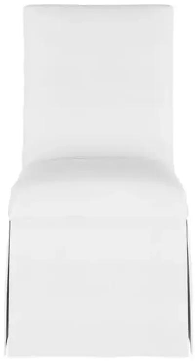 Owen Linen Slipcover Side Chair - White