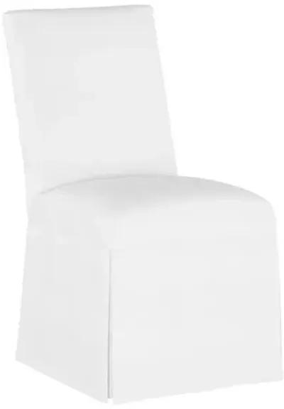 Owen Linen Slipcover Side Chair - White