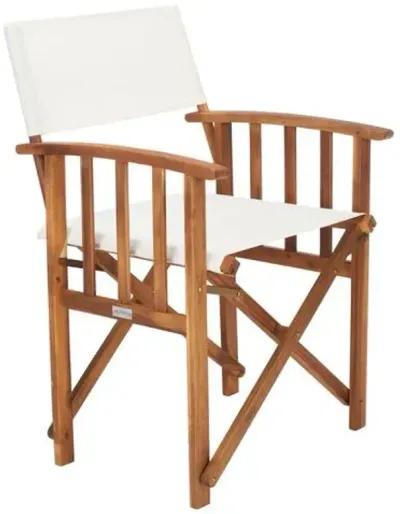 Set of 2 Outdoor Director Chairs - Natural - Beige