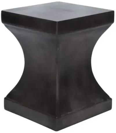 Isolde Outdoor Accent Table - Black - 17.7H x 13.7W x 13.7D in