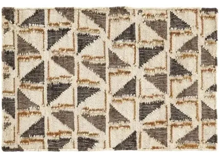 Loki Jute Woven Rug - DASH & ALBERT - Handcrafted - Brown - Brown