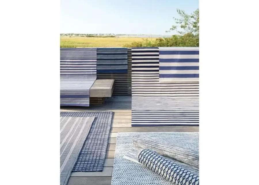 Marlo Indoor/Outdoor Rug - DASH & ALBERT - Blue - Blue