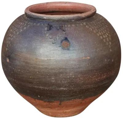 Antique Southern Indian Martaban Jar - de-cor - Brown