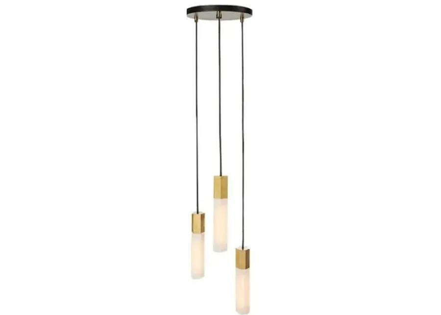 Basalt Triple Pendant - Brass - Tala Lighting - Gold