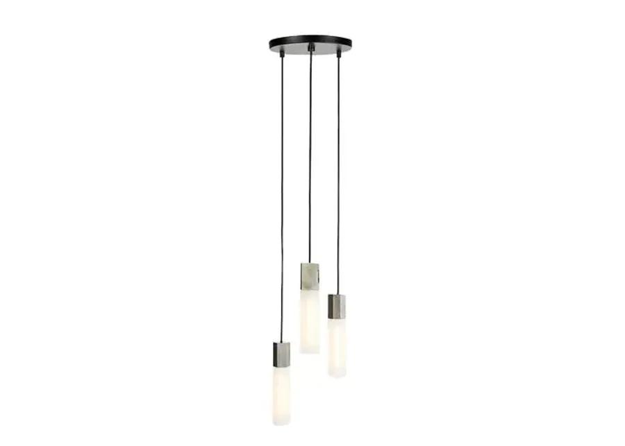 Basalt Triple Pendant - Stainless Steel - Tala Lighting - Silver