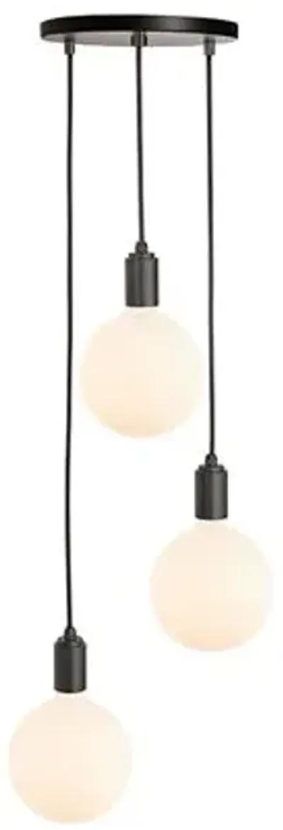 Triple Sphere IV Pendant - Graphite/Black - Tala Lighting