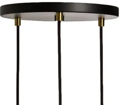 Triple Sphere IV Pendant - Black/Walnut - Tala Lighting