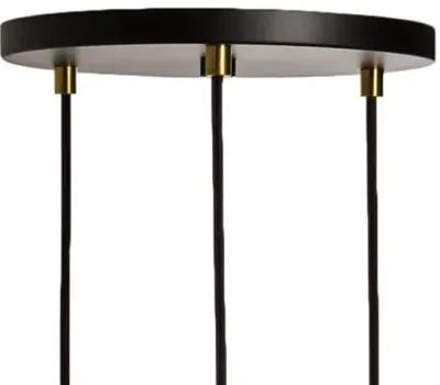 Triple Voronoi II Pendant - Black/Brass - Tala Lighting