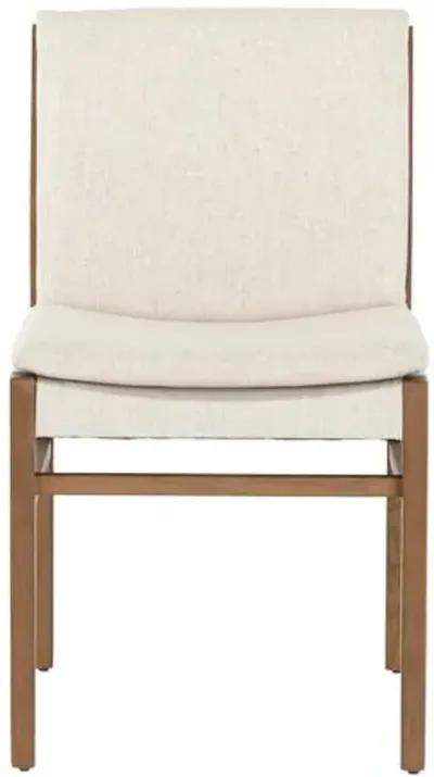 Natalia Dining Chair - Brown/Flax Performance - Beige