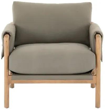 Khloe Accent Chair - Olive/Natural - Gray, Comfortable, Durable, Cushioned