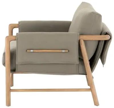 Khloe Accent Chair - Olive/Natural - Gray, Comfortable, Durable, Cushioned