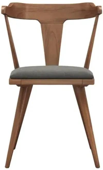 DISCO - Oakley Teak Outdoor Dining Chair - Charcoal