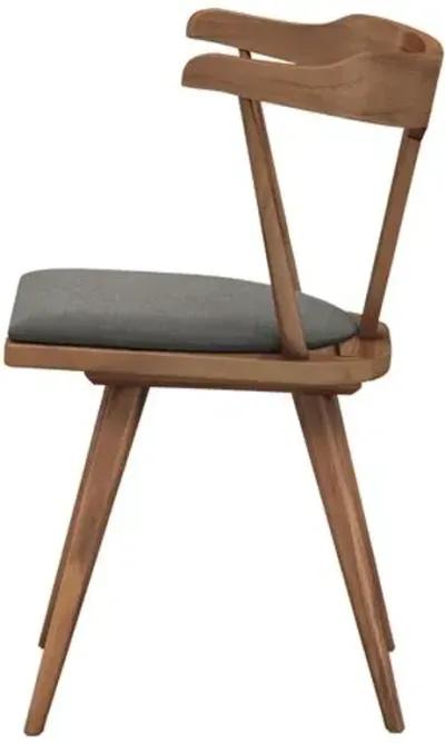 DISCO - Oakley Teak Outdoor Dining Chair - Charcoal