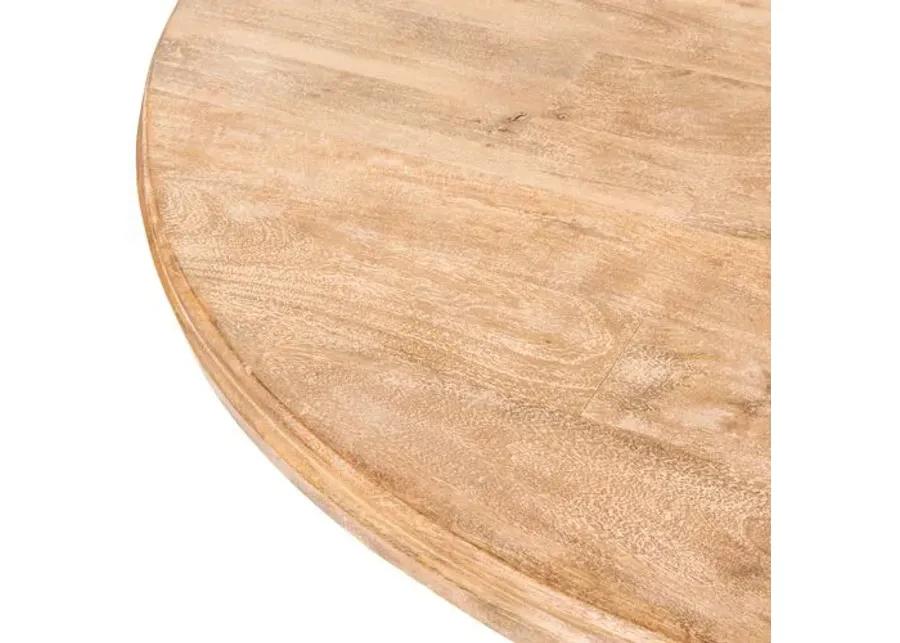 Jamie 60" Round Dining Table - Whitewash