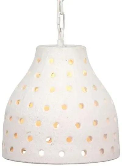 Porous Pendant - Textured Matte White - Jamie Young Co.