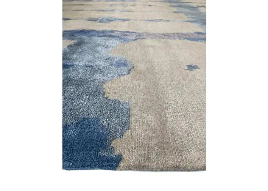 12'x15' Ocean Rug - Light Gray/Blue - F.J. Kashanian - Blue