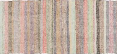 Turkish Kilim Long Runner 3'9" X 24'2" - Pink