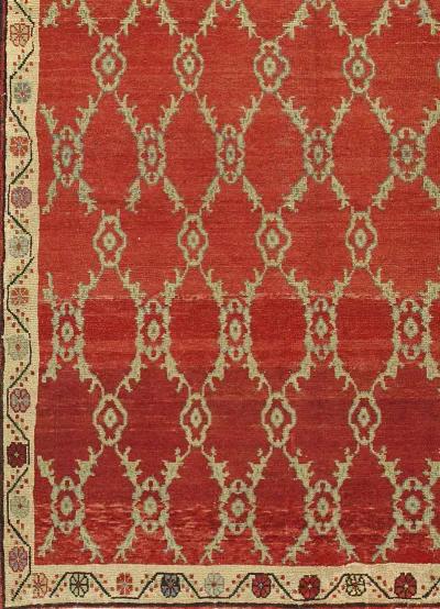 Turkish Red Anatolian Rug - 5'8 X 10'7 - Red