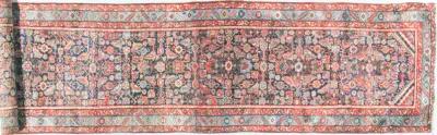 Persian Long Heriz Runner - 3'9" X 19'4" - Blue