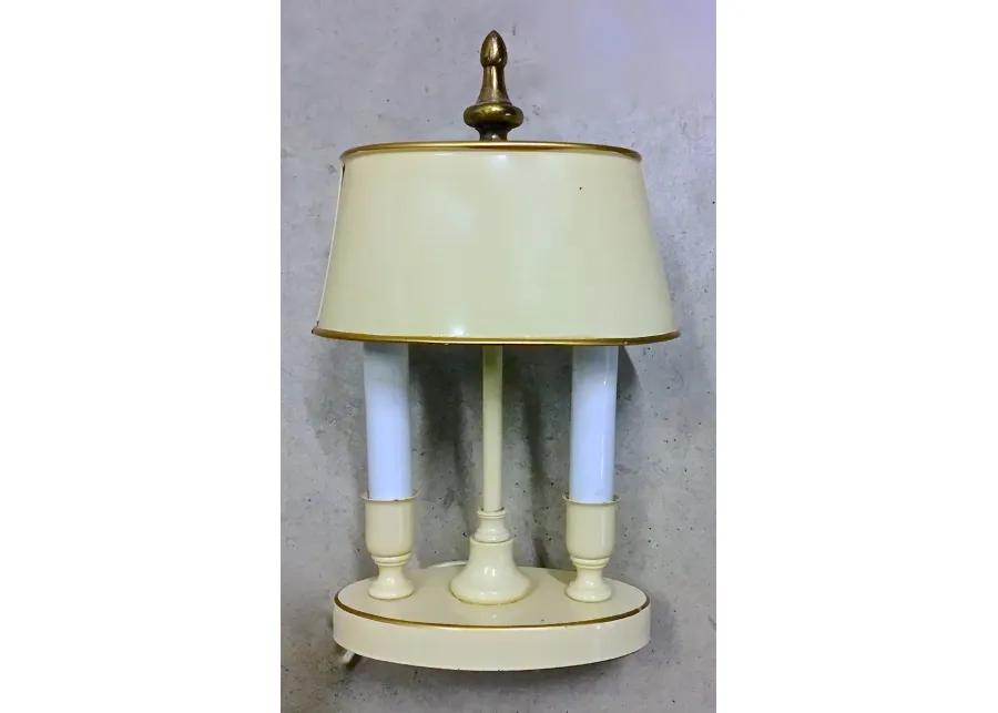 Hollywood Regency Style Bouillette Lamp - Vermilion Designs - Beige