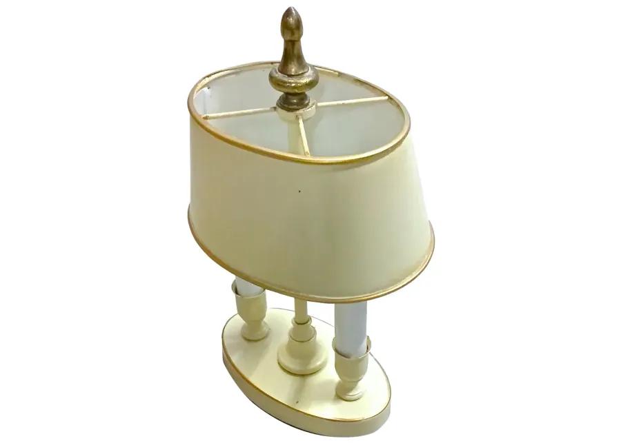 Hollywood Regency Style Bouillette Lamp - Vermilion Designs - Beige